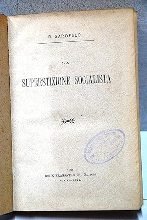 Seller image for la superstizione socialista for sale by STUDIO PRESTIFILIPPO NUNZINA MARIA PIA