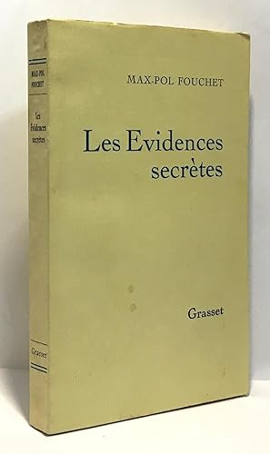 Seller image for Les vidences secrtes for sale by crealivres