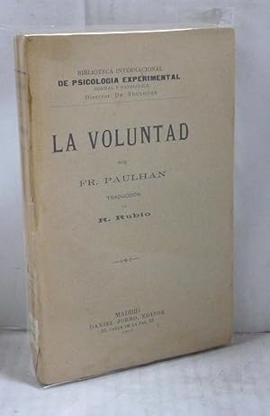 Imagen del vendedor de LA VOLUNTAD a la venta por LIBRERIA  SANZ