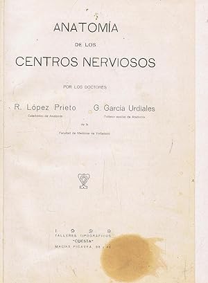 Seller image for ANATOMA DE LOS CENTROS NERVIOSOS for sale by Librera Torren de Rueda