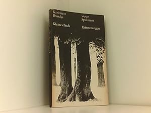 Image du vendeur pour Kleines Buch : Erinnerungen. [Aus d. Poln. von Henryk Bereska], Volk-und-Welt-Spektrum 49 mis en vente par Book Broker