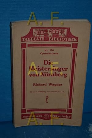 Bild des Verkufers fr Die Meister von Nrnberg (Tagblatt Bibliothek 270) zum Verkauf von Antiquarische Fundgrube e.U.