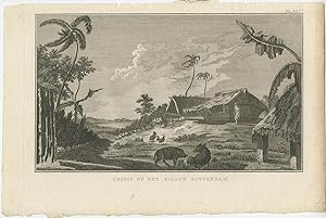 Antique Print of Rotterdam Island by Cook (1803)