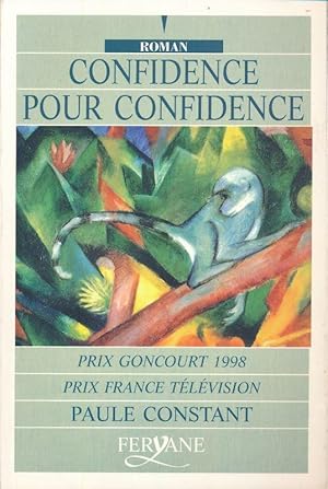 Image du vendeur pour Confidence pour confidence mis en vente par LIBRAIRIE GIL-ARTGIL SARL