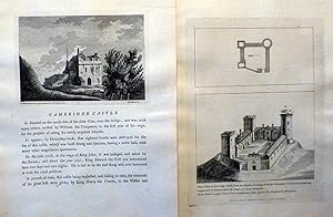 The Antiquities of England and Wales - CAMBRIDGE CASTLE and PLAN AND VIEW OF CAMBRIDGE CASTLE