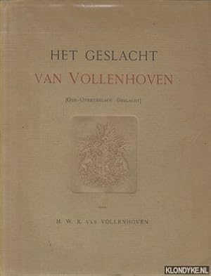 Imagen del vendedor de Het geslacht van Vollenhoven (Oud-Overijsselsch Geslacht) a la venta por Klondyke