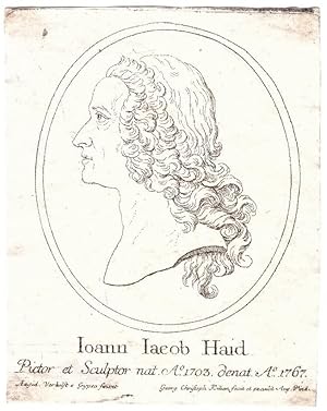 Bild des Verkufers fr Joann Jacob Haid. Pictor at Sculptor nat. A. 1703. denat A. 1767 zum Verkauf von Antiquariat Dasa Pahor GbR