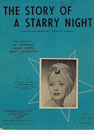 Seller image for The Story of a Starry Night - Sonia Zomina Cover - Sheet Music for sale by ! Turtle Creek Books  !