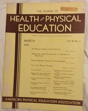 Imagen del vendedor de The Journal of Health and Physical Education a la venta por Hastings of Coral Springs