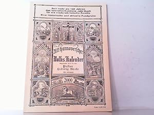 Image du vendeur pour Alt-Hannoverscher Volkskalender. Hier Heft 2000. Begrndet 1872/73. 128. Jahrgang. mis en vente par Antiquariat Ehbrecht - Preis inkl. MwSt.