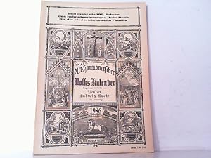 Image du vendeur pour Alt-Hannoverscher Volkskalender. Hier Heft 1986. Begrndet 1872/73. 114. Jahrgang. mis en vente par Antiquariat Ehbrecht - Preis inkl. MwSt.