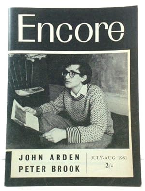 Imagen del vendedor de Encore, the Voice of Vital Theatre: Number Thirty-Two, Vol. 8, No. 4, July - August 1961 a la venta por PsychoBabel & Skoob Books