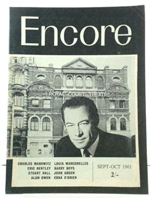 Bild des Verkufers fr Encore, the Voice of Vital Theatre: Number Thirty-Three, Vol. 8, No. 5, September- October 1961 zum Verkauf von PsychoBabel & Skoob Books