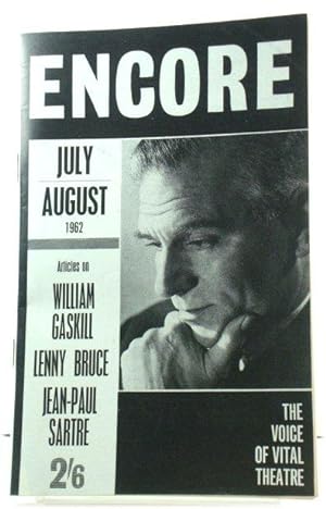 Image du vendeur pour Encore, the Voice of Vital Theatre: Number Thirty-eight, Vol. 9, No. 4, July - August 1962 mis en vente par PsychoBabel & Skoob Books