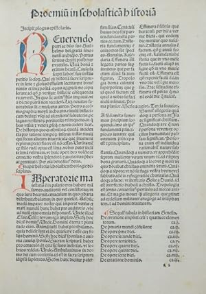 Image du vendeur pour Scholastica historia. mis en vente par Versandantiquariat Wolfgang Friebes
