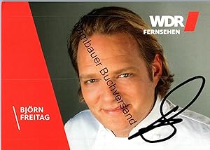Imagen del vendedor de Original Autogramm Bjrn Freitag Fernsehkoch WDR /// Autogramm Autograph signiert signed signee a la venta por Antiquariat im Kaiserviertel | Wimbauer Buchversand