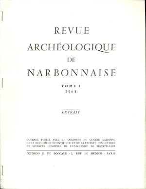 Imagen del vendedor de Temple  Double Cella  Glanum . Revue Archologique de Narbonnaise. Tome I . Extrait a la venta por dansmongarage