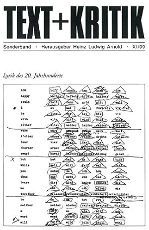 Lyrik des 20. Jahrhunderts. hrsg. von Heinz Ludwig Arnold / Text + Kritik / Sonderband ; 1999