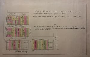 Map of Wm Beekmans Lots on Bayard's West Farm, showing his distribution thereof among his Nephews...