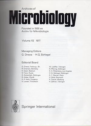Archiv für Microbiology Volume 112 and Volume 113, Jahr 1977