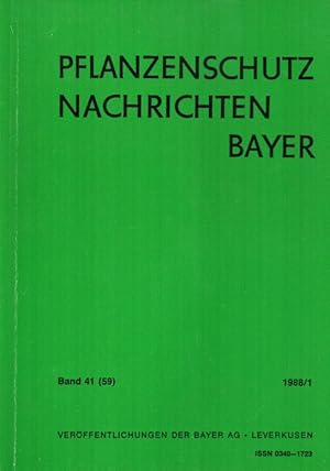 Pflanzenschutz Nachrichten Bayer 41.(59.) Jahrgang 1988 Heft 1