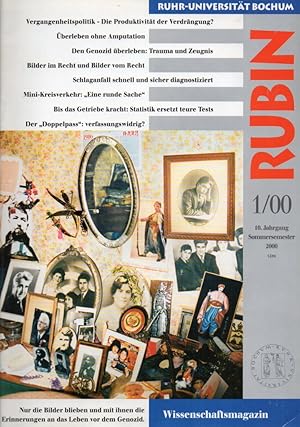 Image du vendeur pour RUBIN 8.Jahrgang 1998 / 9.Jahrgang 1999 / 10.Jahrgang 2000 mis en vente par Clivia Mueller