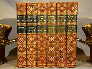 The History of England. 6 volumes full red calf gilt, 1898, prize gift binding.