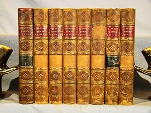 The History of the Decline and Fall of the Roman Empire. Half calf & marbled boards, eight volume...