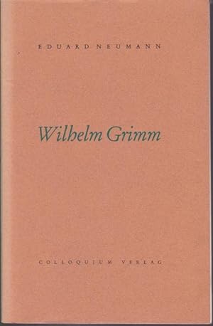 Bild des Verkufers fr Wilhelm Grimm. Akademische Festrede des Rektors der Freien Universitt Berlin im Auditorium Maximum der Freien Uni-versitt Berlin am Mittwoch, dem 4. November 1959 zum Verkauf von Graphem. Kunst- und Buchantiquariat