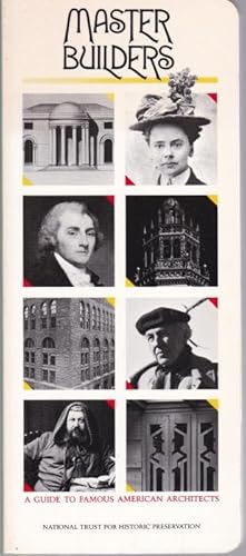 Imagen del vendedor de Master builders. A guide to famous American architects (= Building watchers series) a la venta por Graphem. Kunst- und Buchantiquariat