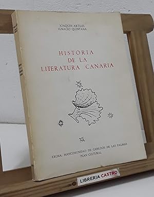 Bild des Verkufers fr Historia de la literatura canaria zum Verkauf von Librera Castro