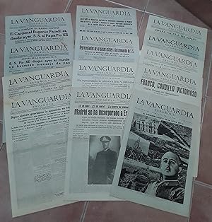 La Vanguardia Española, días 3, 4, 7, 9, 10, 14, 28, 29, 30, 31 de Marzo (diario y especial Notas...