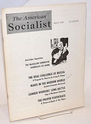 Bild des Verkufers fr The American Socialist Volume 5, Number 5, May 1958 zum Verkauf von Bolerium Books Inc.