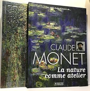 Bild des Verkufers fr Claude Monet la Nature comme atelier . les cent chefs-d'oeuvre de Claude Monet - embotage cartonn et puzzle zum Verkauf von crealivres