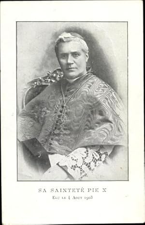 Bild des Verkufers fr Ansichtskarte / Postkarte Papst Pius X., Giuseppe Melchiorre Sarto, Portrait zum Verkauf von akpool GmbH