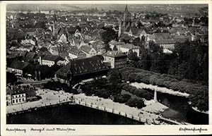 Bild des Verkufers fr Ansichtskarte / Postkarte Konstanz am Bodensee, Konzil und Mnster, Fliegeraufnahme zum Verkauf von akpool GmbH