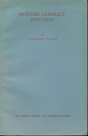 Bild des Verkufers fr Modern Sanskrit writings. zum Verkauf von Fundus-Online GbR Borkert Schwarz Zerfa