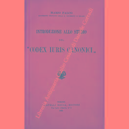 Bild des Verkufers fr Introduzione allo studio del Codex Iuris Canonici zum Verkauf von Libreria Antiquaria Giulio Cesare di Daniele Corradi