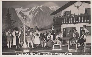 Tiroler Buhne Blaas Morris Dancer Dancing Austrian Innsbruck Real Photo Postcard