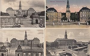Kobenhavn Christlansborg Slot 4x Old Denmark Postcard s