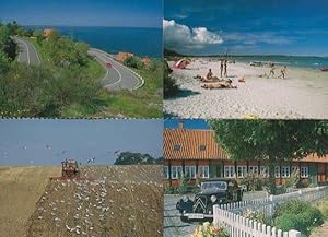 Bornholm Denmark 4x Beach Farming Ronne Havn Postcard s