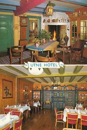 The Utne Hotel Restaurant Area Denmark Postcard