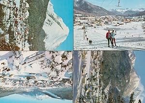 Seefeld Austria 4x Aerial Ski Slopes Overhead 1970s Austrian Postcard s