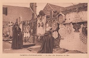 Paimpol Remembrance To Military Sea Dead Wall Antique French Postcard