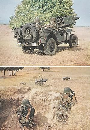 Belgium Army War Entac Anti Tank Missile Military Postcard