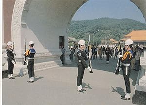 Military Guards at Taiwan National Revolutionary Martyrs Shrine China War Postcard