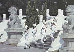 ROC Navy Guards at Taiwan National Revolutionary Martyrs Shrine Chinese War Postcard