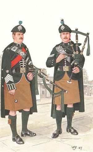 Lance Corporal Piper Pipe Major Irish Guard Postcard