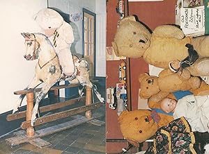 Basingstoke Hampshire School Rocking Horse 1988 Teddy Bear 2x Postcard s