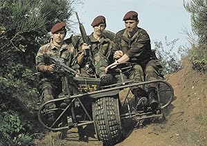 Belgium Army War Tank Ground Transport & Guns Military Postcard